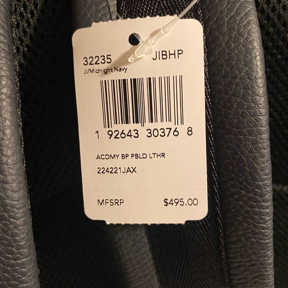 Black Leather Coach Backpack main image 4